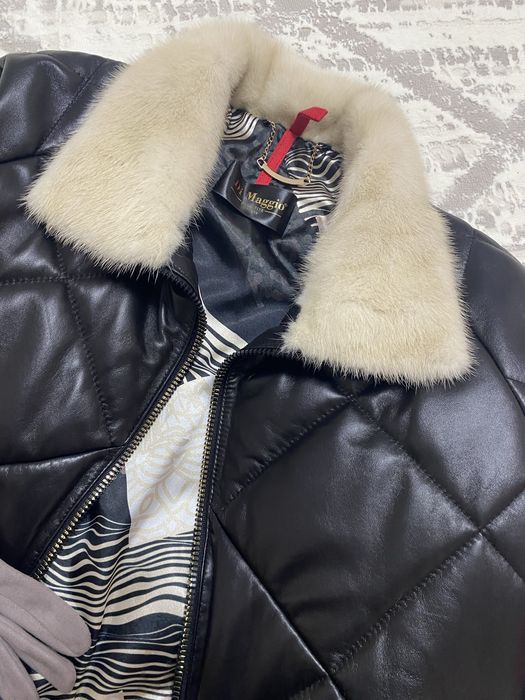 Кожный куртка новый