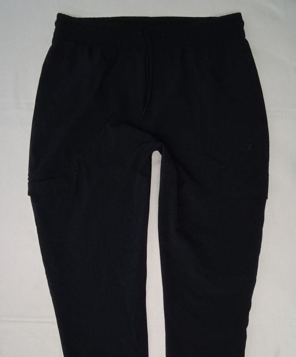 Gymshark Stretch Woven Pants оригинално долнище L спорт черно долно долница