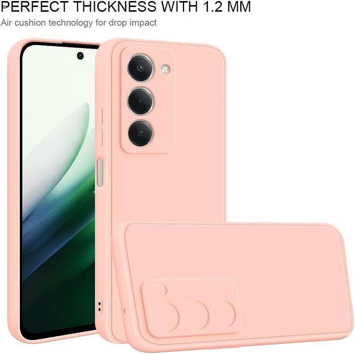 Матов силиконов кейс за xiaomi redmi 15 4g - розов