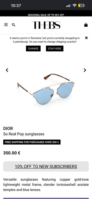Ochelari de soare, de dama, Christian SO REAL POP DDB/KU Havana