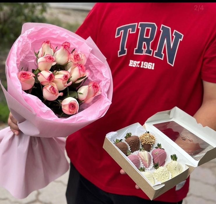 Букеты, розы, Доставка