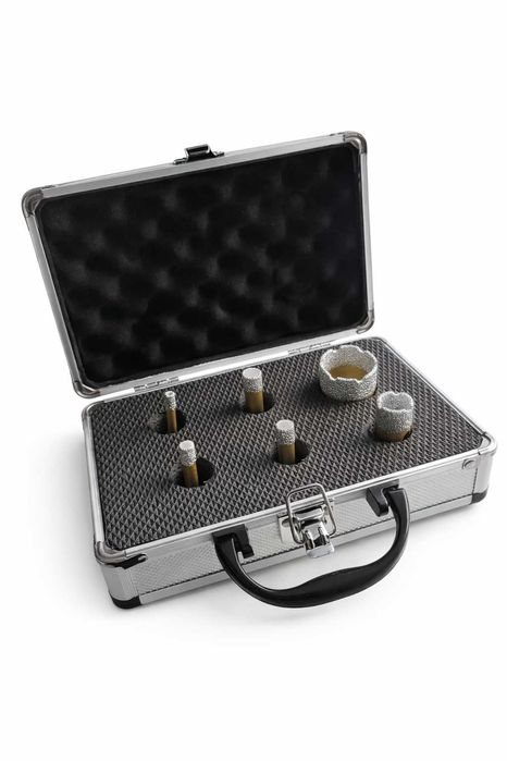 Set 6 carote diamantate M14 pentru flex – plăci ceramice – Ø 6-35 mm