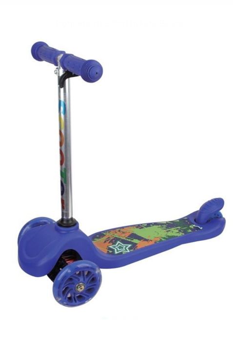 Vand Trotineta Bleu cu Roti cu LED