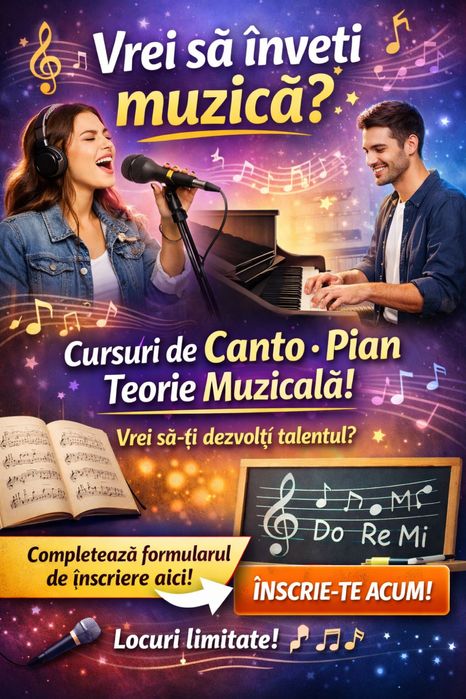Cursuri Canto, Pian & Teorie Muzicala