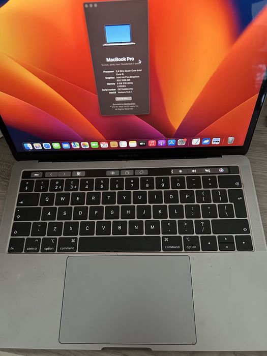 Macbook Pro 2019 Touchpad