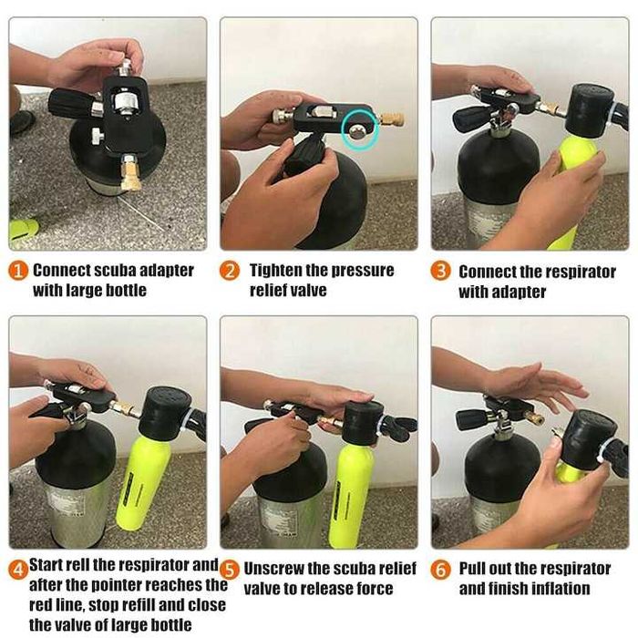 Адаптер за пълнене на кислородна бутилка