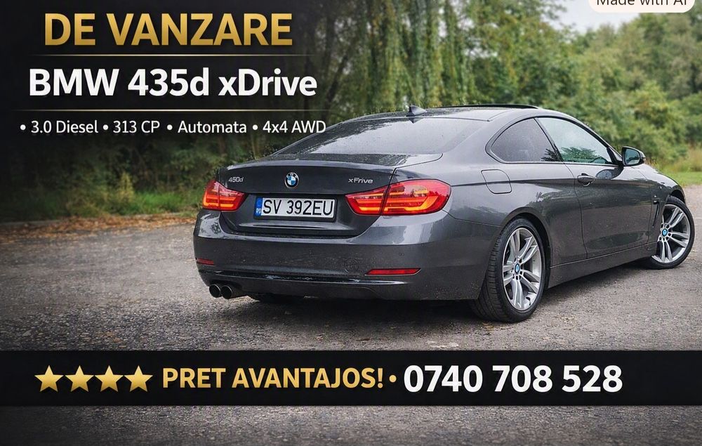 Bmw 435 XD/ 313CP / Recent inmatriculat/ Proprietar/ Ocazie !!