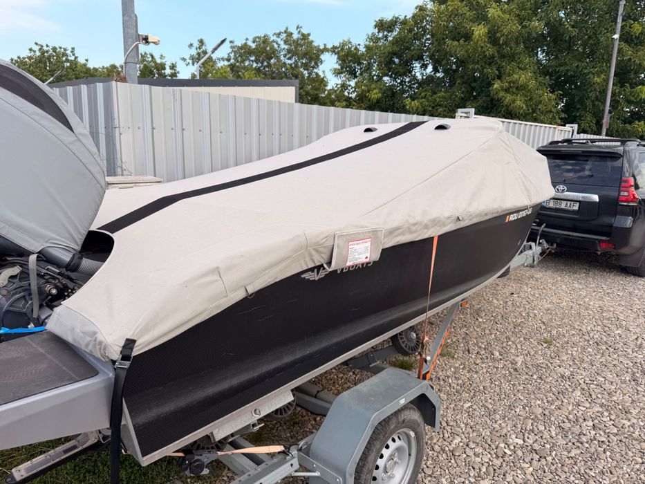 Barca aluminiu VBOATS Volzhanka 50 Fish + Yamaha 80CP