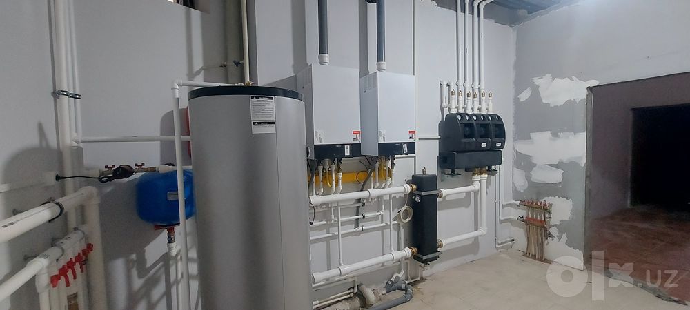 Котёл установка, отопления, сантехника.