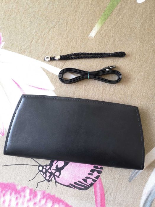 Дамска чанта тип Портмоне - естествена кожа