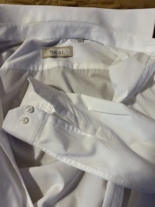 Рубашка белая 37 размер на 14-15 лет