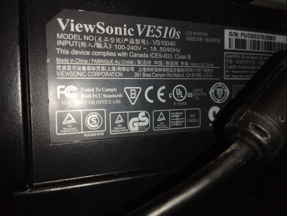 Dvd Samsung и монитор ViewSonic рабочие