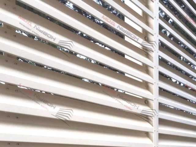 Забор жалюзи из металла