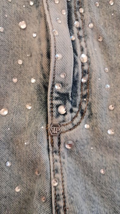 Оригинални къси дънки Philipp Plein Филип Плейн 100% оригинал