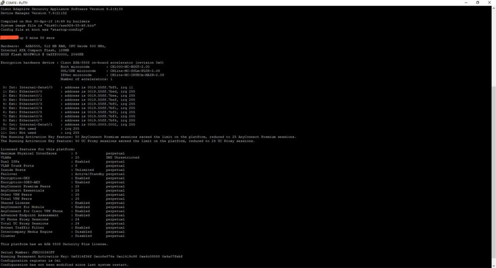 Cisco ASA 5505 - Adaptive Security Appliance