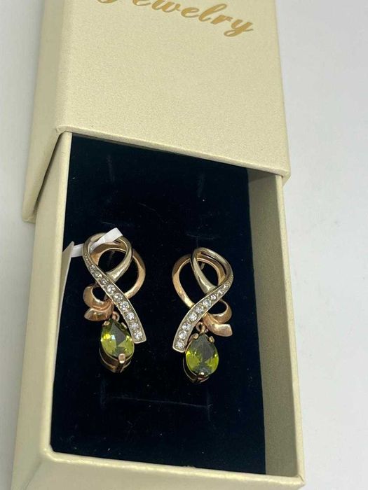 Серьги золото 585 \Рассрочка 0% СКИДКА\ Ломбард Asia gold/ 3488