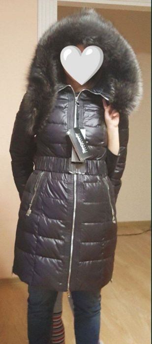 Кожаная дублёнка женская