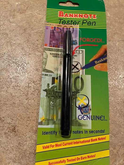 Химикалка за фалшиви евро банкноти-Проверка на пари-Детектор