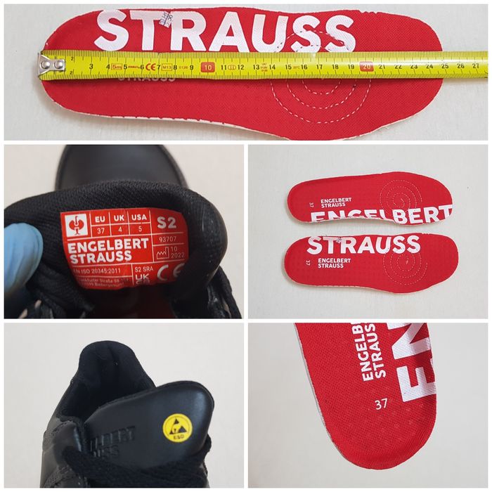 Pantofi noi Engelbert Strauss S2 Leda, încălțăminte protecție, bombeu