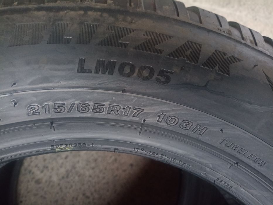 4 anvelope de iarna ca noi Bridgestone 215/65 R17 dot 2421