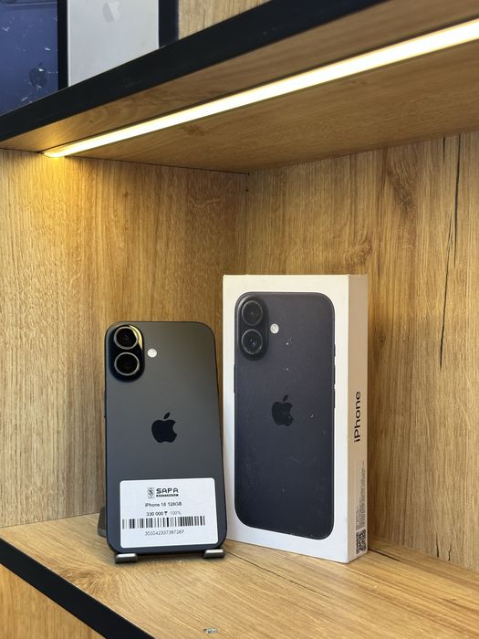 iphone айфон 16 black 128gb