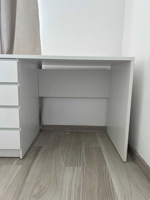 Birou JYSK LIMFJORDEN alb, 120x60 cm, 4 sertare