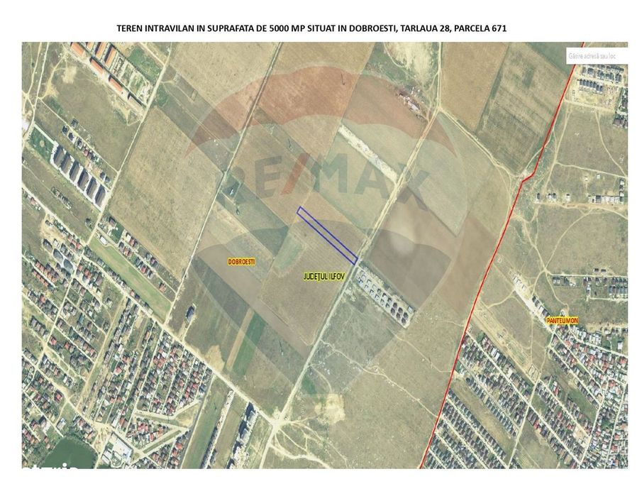 Dobroesti - teren intravilan 5000mp, Bulevardul Nordului