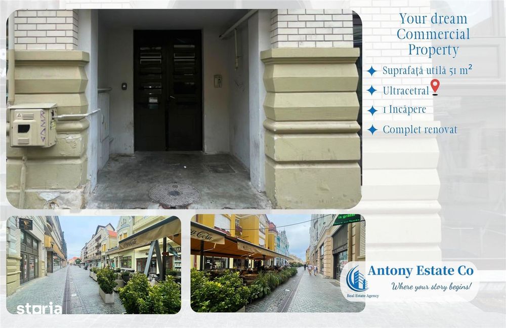Antony Estate | Chirie Sp Comercial 51 mp, Ultracentral - Oradea