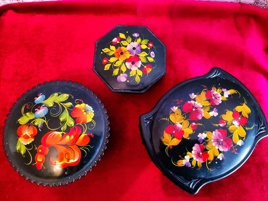 Шкатулки СССР,Жостово.