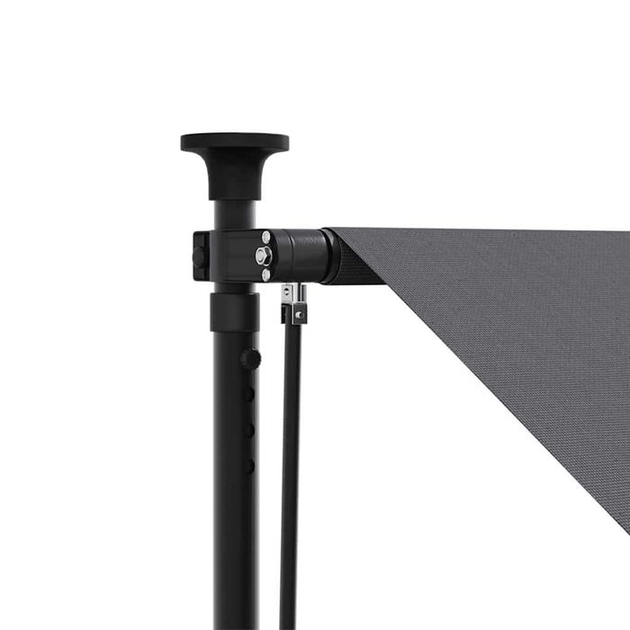 Copertină retractabilă 300x150 cm, material textil și oțel, antracit VidaXL