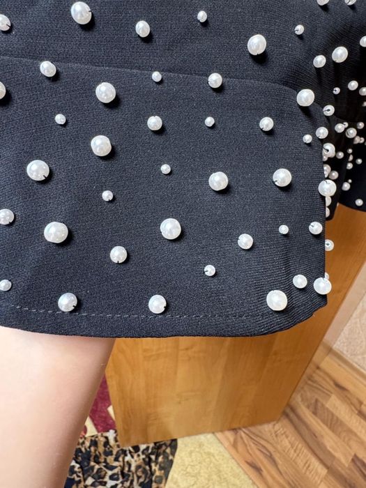 Юбка с бусинами, размер 46