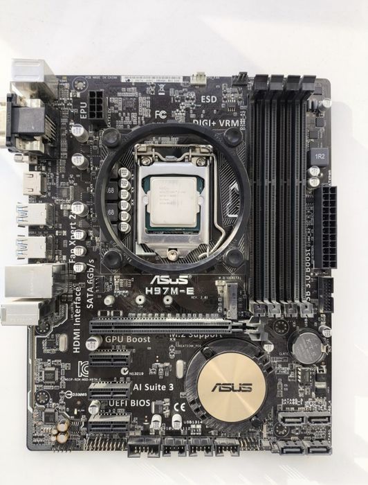 Хороший комплект Asus H97M-E + Intel Core i5-4460