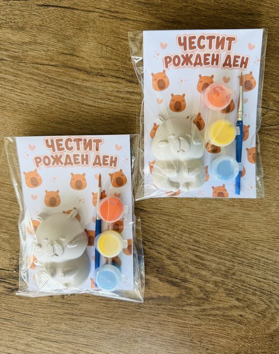 Картонена торта кутия Капибара Капибари