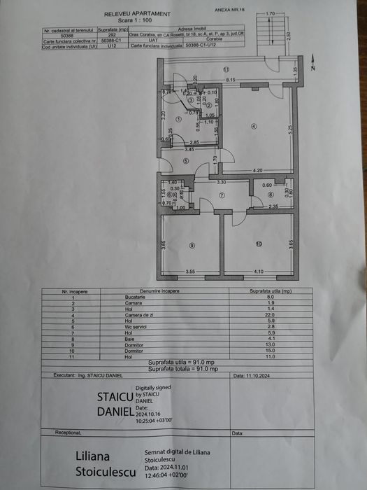 Apartament 3 camere | 91 mp utili | Parter | Ultracentral |