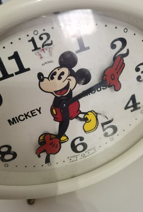 Ceas Birou Avronel Mickey Mouse rar!