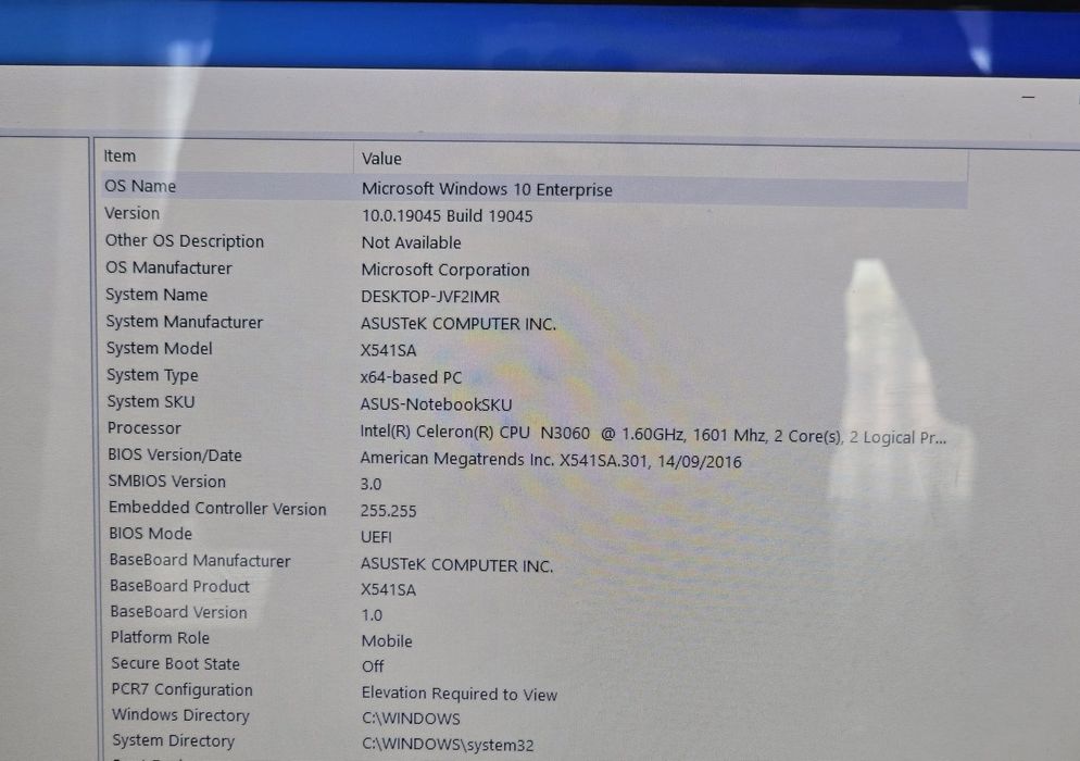Laptop ASUS X541SA | 512 GB SSD | Windows 10 | Stare Bună