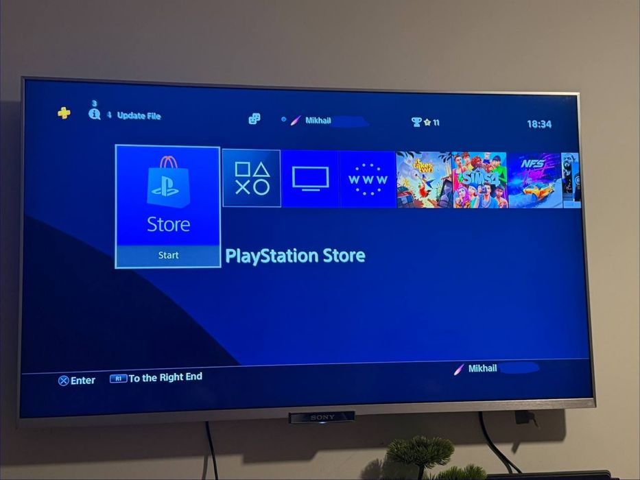 Sony PlayStation 4 Slim 1TB + 2 джойстика | Обслужена | Бартер за Xbox Series S
