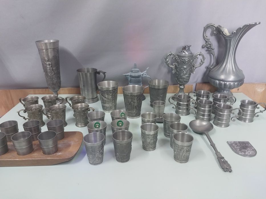 посуда старинная оловянная