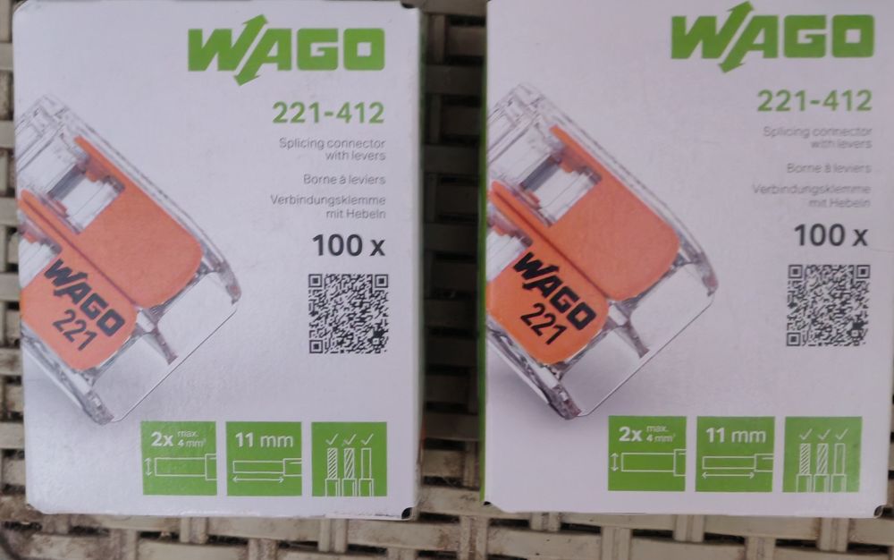 Cleme Wago diferite (0,50 lei),850 buc, 425  lei