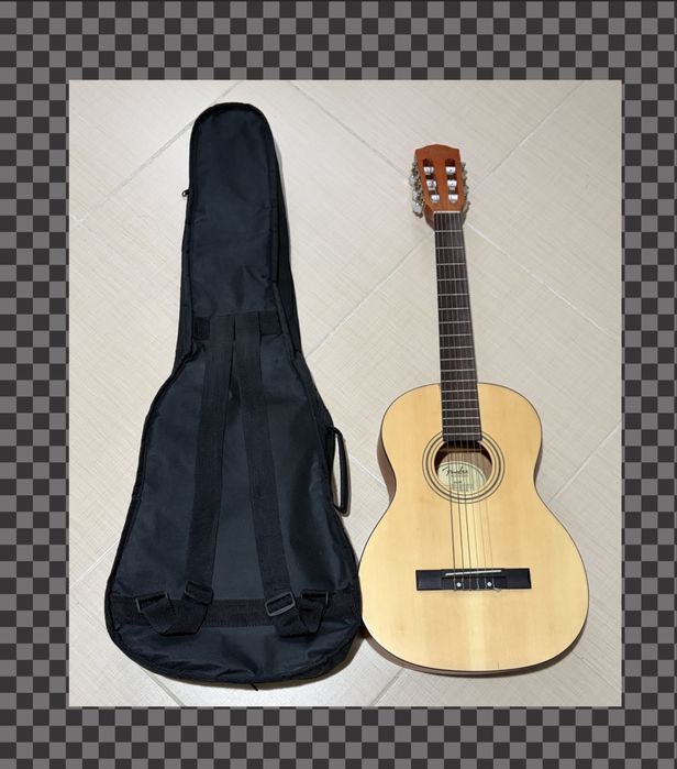 Fender ESC-80 Vintage Natural chitară clasică+ husă,