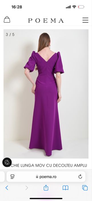 Rochie lunga mov  POEMA