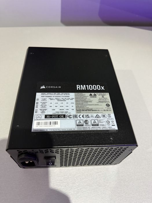 Захранване Corsair Rm1000x,1000 W,ATX 3.1, 80+ Gold