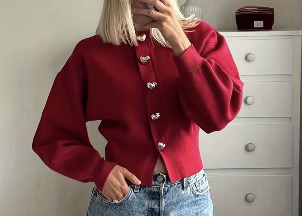 Cardigan rosu S nou