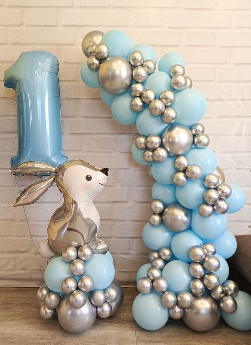 Аэродизайн современное оформление с применением воздушных шаров