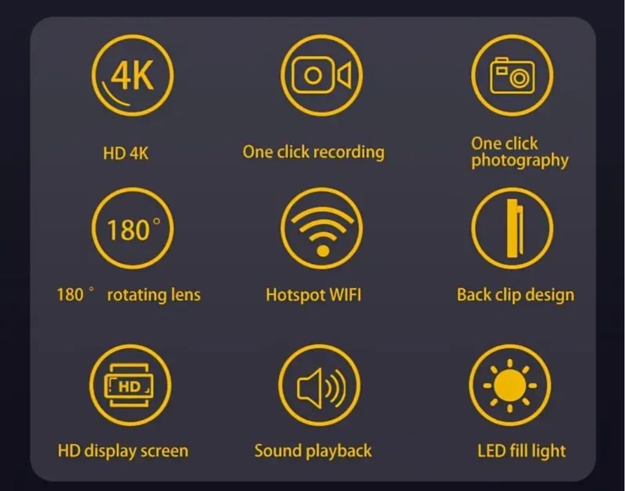 Camera sport 4K + 128GB