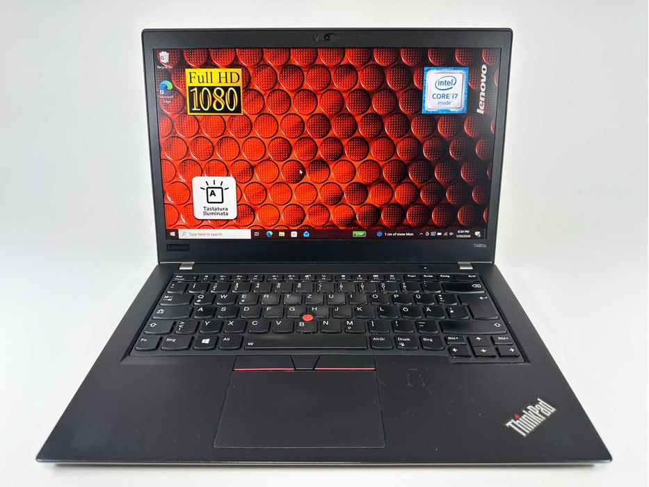 Laptop Lenovo T480s Intel i7 SSD 14 inch Full HD Garantie 12 luni