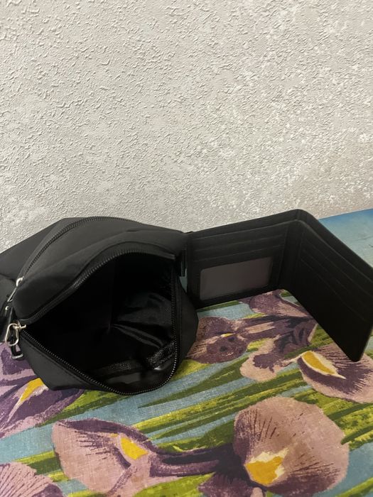 Барсетка через плечо+кошелек в подарок