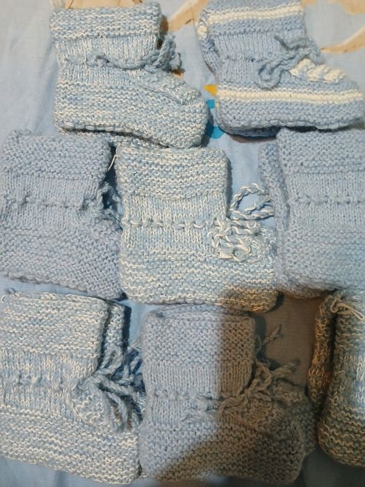 Плетени терлички за бебета-нови