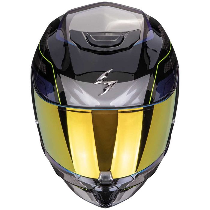 Мото Каска за мотор  SCORPION EXO-391  LEO BLACK BLUE