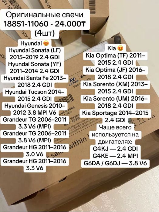 Свечи для зажигания автомобилей